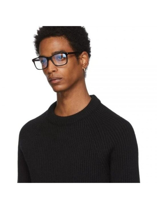 Saint Laurent SL288 SLIM 001 Eyeglasses Black 54mm Rectangle Frame main image 11